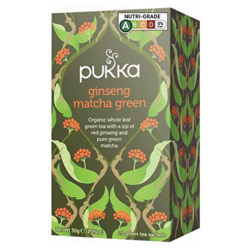 Té verde orgánico ginseng matcha 20 sobres miniatura 1
