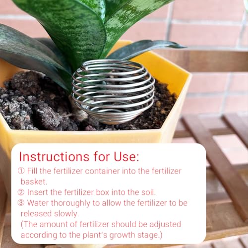 100 piezas canasta de malla para fertilizante acero inoxidable miniatura 4
