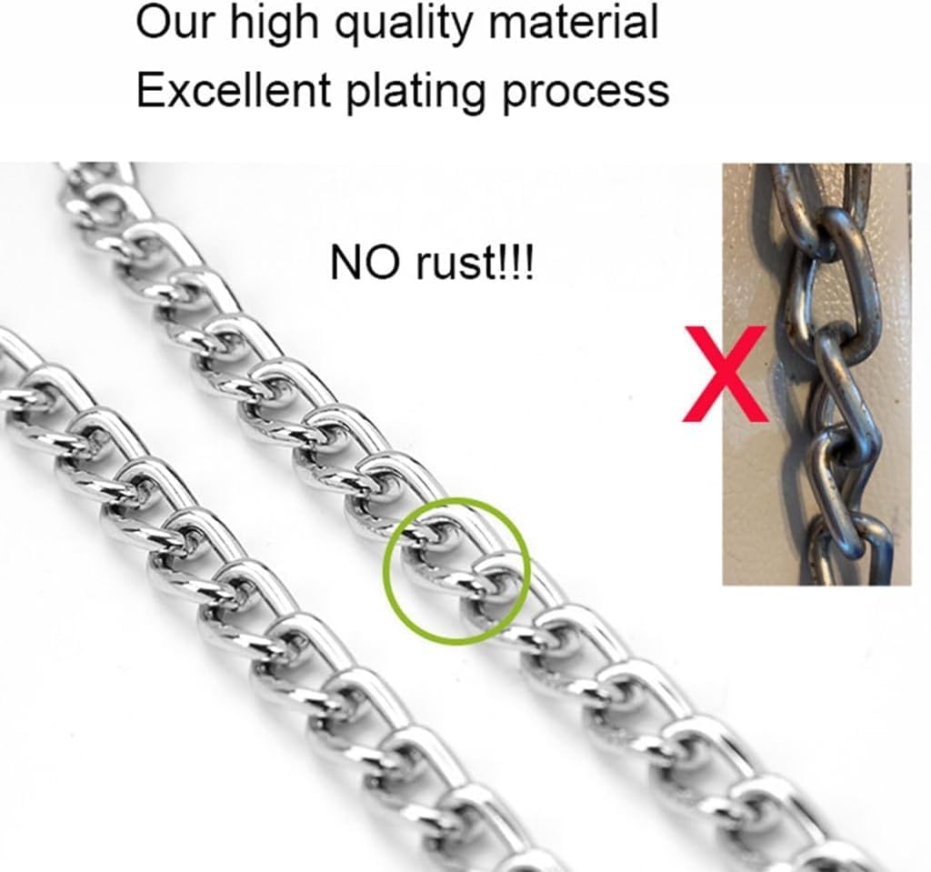 Collier en métal pour chiens de grande taille, collier martingale robuste pour chiens de petite, moyenne et grande race, garçons et filles, argenté + doré, XL