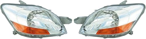 KarParts360 Para 2007 08 09 10 2011 Toyota Yaris faro Asamblea Par Conductor y lado del pasajero para TO2518108 TO2519108 TO2519108