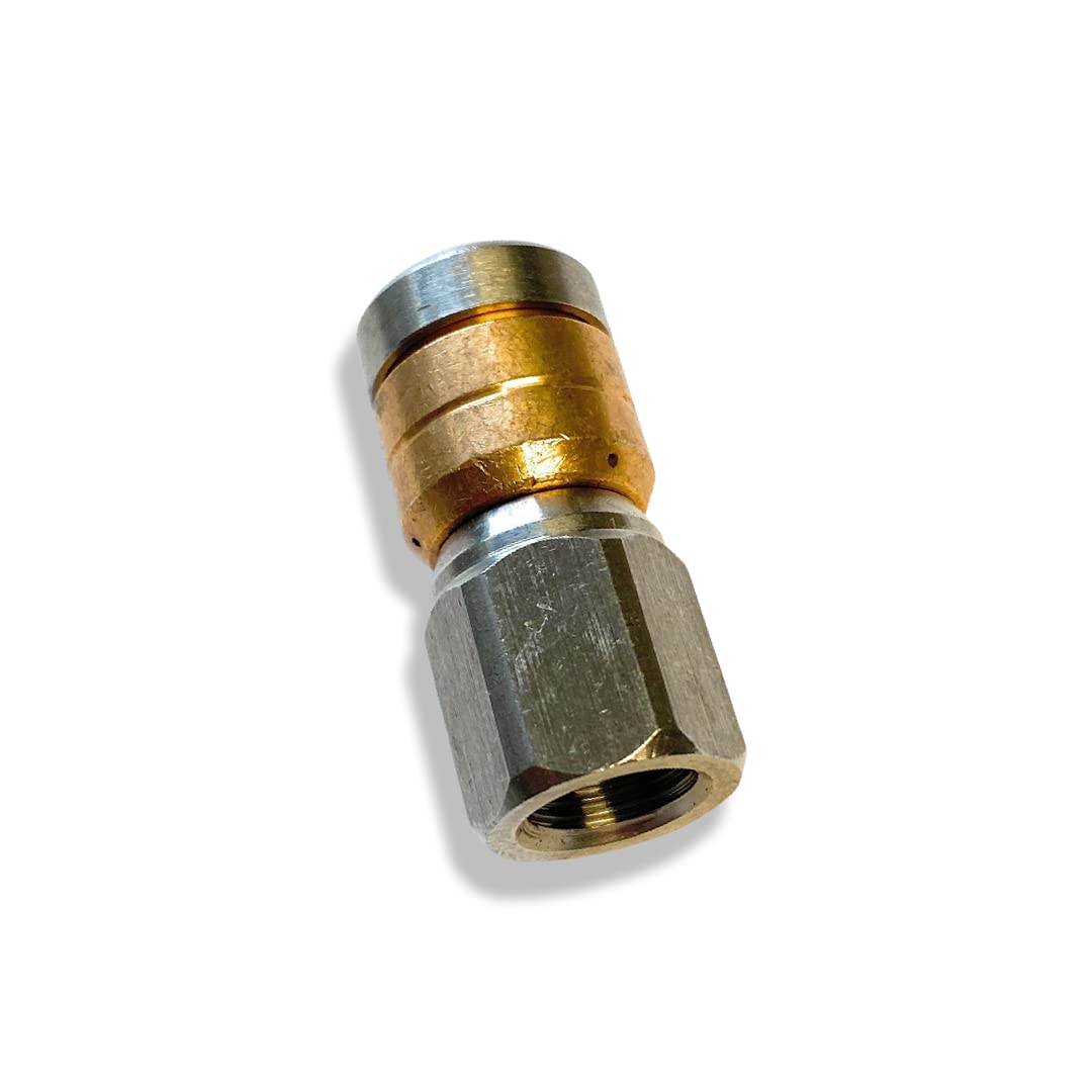 Buse Rotative Nettoyage Canalisations 1/4" - Pour Kärcher, Kränzle, WAP - Acier Inoxydable - Alésage 0.3 à 0.8 Mm