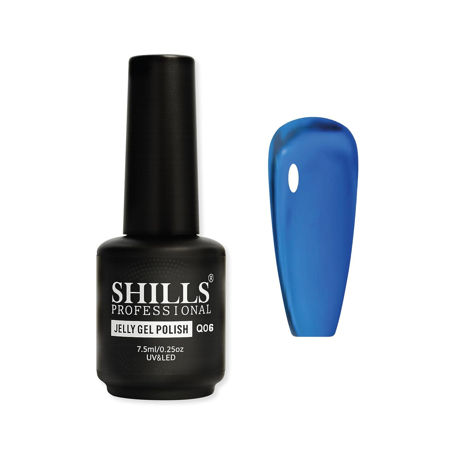 Jelly Gel Polish, Blue, UV & LED, 7.5ml, Q06-image-17
