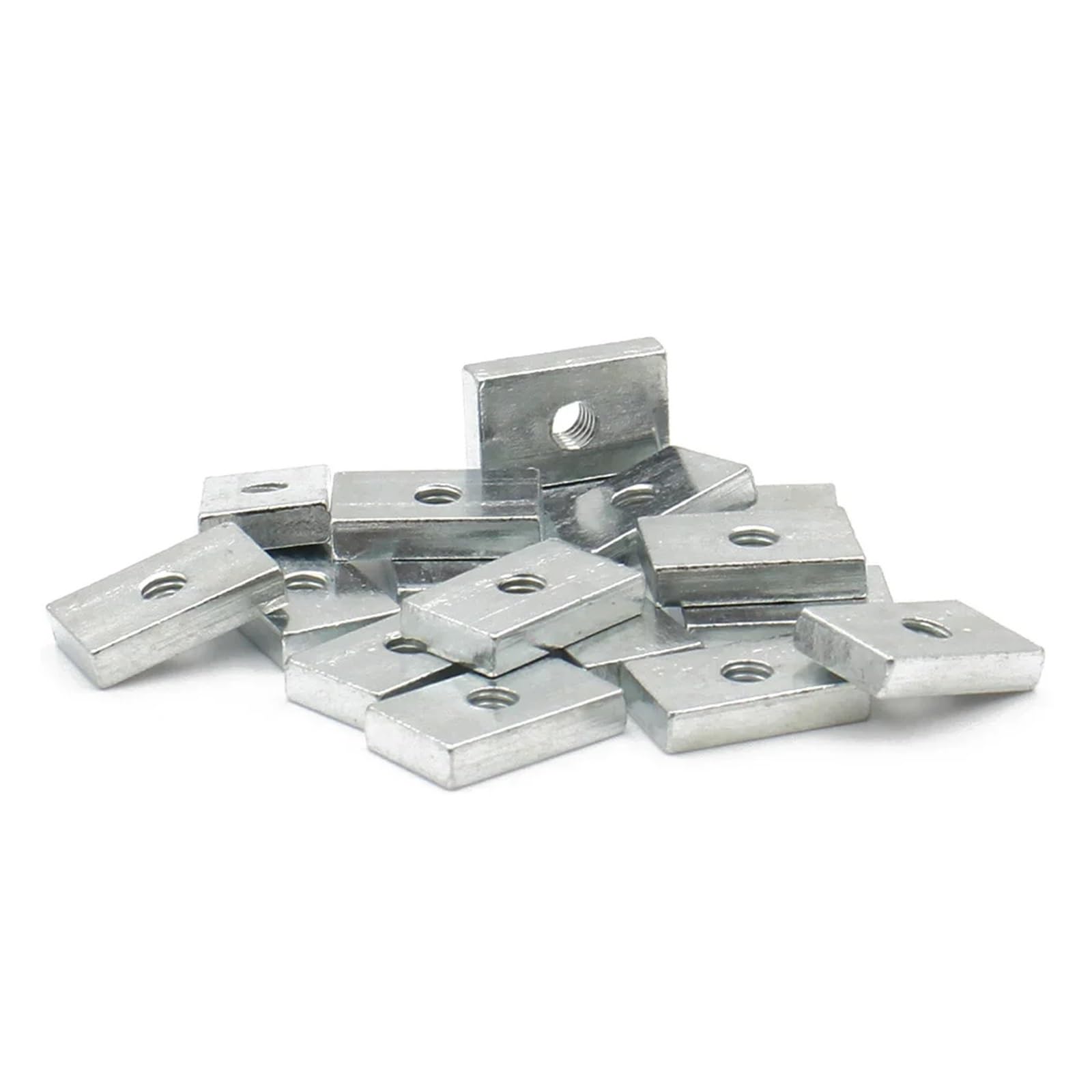 Rechteckmutter 10–50 Stück Vierkantmuttern M3, M4, M5, M6, M8, Rechteckmuttern, dünne Gleitblockmuttern, Zubehör for Aluminiumprofile(10pcs,M8x25x15x5)