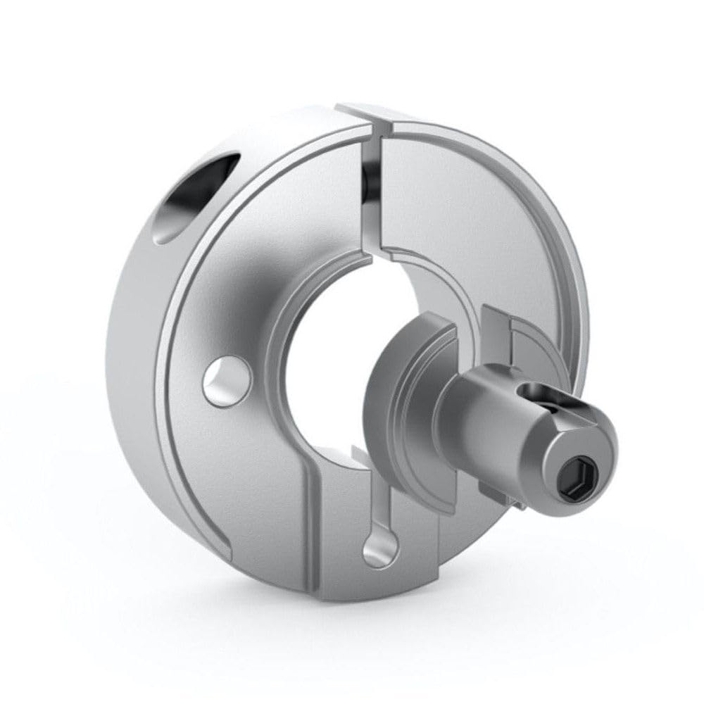 tedee /GERDA Adaptador para cilindros existentes, accesorios para cerradura de puerta inteligente Tedee, para montaje en cerradura de cilindro privada y llave en plata