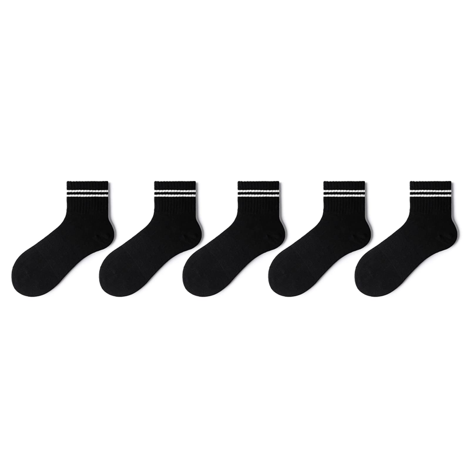 Calcetines Cortos Calcetín Calcetines Tobilleros Calcetines Deporte Calcetines Hombres Ins Rayas De Moda Dos Barras Calcetines Negros Simples Primavera Y Otoño Calcetines Deportivos De Tendencia Japon