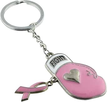 Breast Cancer Awareness Accessories Pink Mini Boxing Gloves Car Mirror Hanging Decor,Breast Cancer Gifts For Women,Non-Toxic Safe Driving Accessories Cancer Survivor Gifts For Woman (Beat It 14 thumbnail image