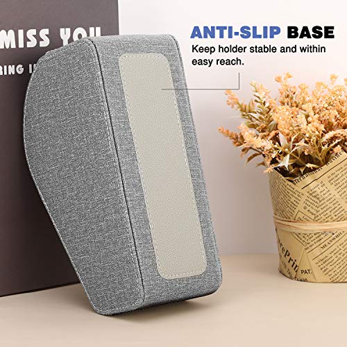 MoKo Remote Control Holder, Leather Organizer for Up to 5 Remotes, Suitable for Apple TV/Smartphones, Dark Grey - Cosy Home Interiors MoKo Remote Control Holder, Leather Organizer for Up to 5 Remotes, Suitable for Apple TV/Smartphones, Dark Grey - Image 4