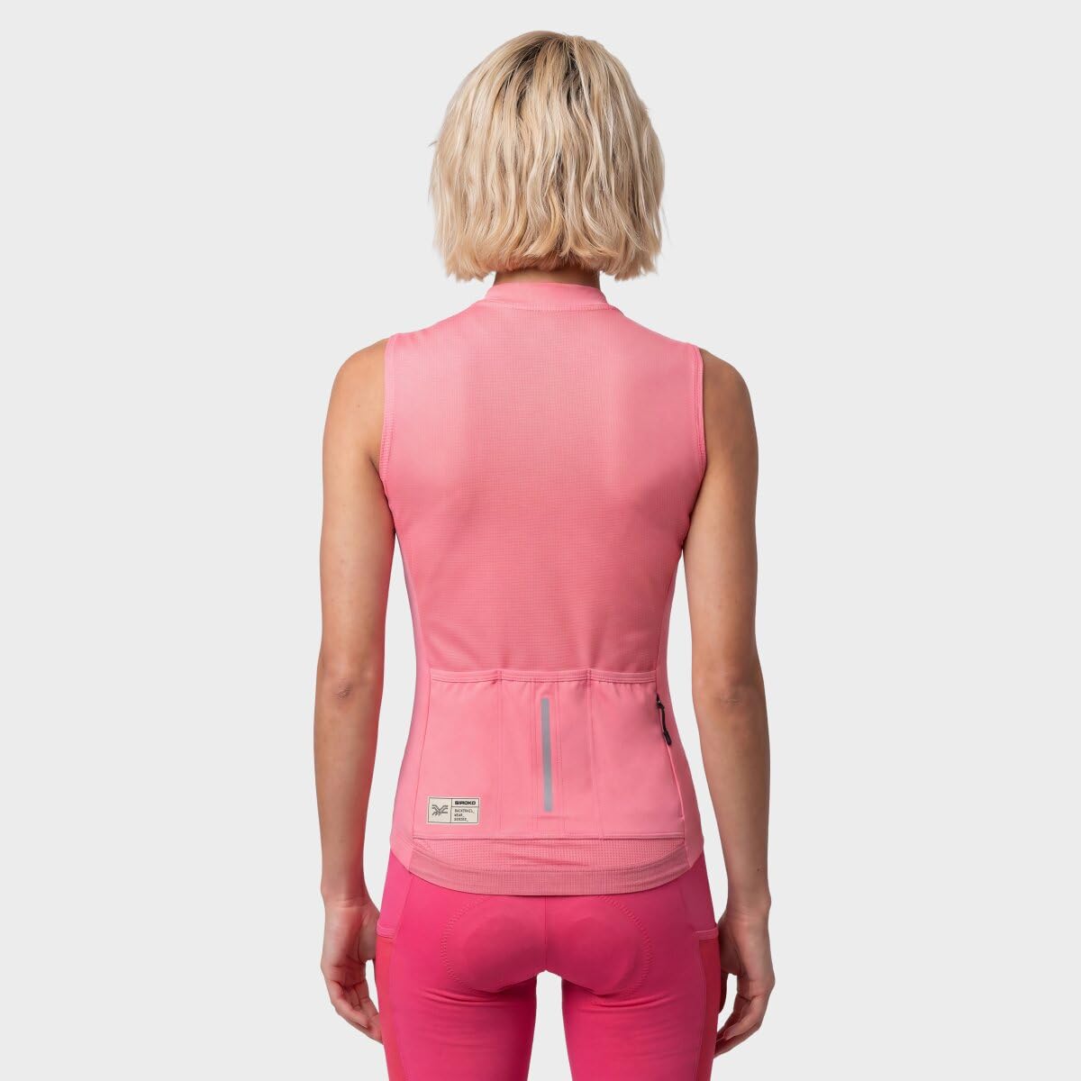 SIROKO - Ärmelloses Gravel-Radtrikot für Damen GM4-W Strata Red