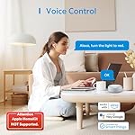 Smart Light Bulb, meross Smart WiFi LED Bulbs Works with Alexa, Google Home, Dimmable E26 Multicolor 2700K-6500K RGB, 810 Lumens 60W Equivalent, No Hub Required (4) - Image 2