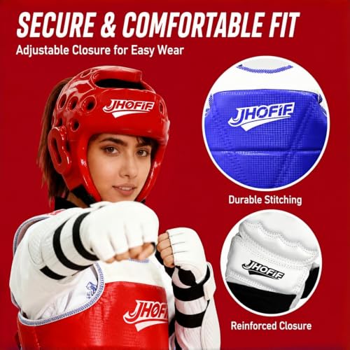 Image of Sparring Gear 13PCS Set for Adult & Youth - Taekwondo Sparring Gear with Boxing Gloves, Headgear, Chest Guard, Boxing Equipment for Karate, Kickboxing, MMA Training & Competition