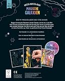 Magische Galaxien - Kritzel-Kratzel-Buch für Kinder ab 7 Jahren: 12 Kratzmotive mit tollen Farbeffekten. Mit Bambus-Stick