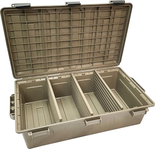 MTM ACDC50, Divided Ammo Crate Utility Box, Water...