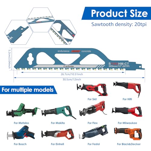 12Inch Alloy Steel Concrete Blade