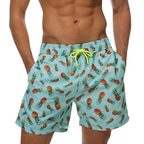 Men's Fashion Printed Beach Shorts Swimwear Boxer Briefs Sports Pants Triangle Swimsuit Shorts3