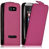  Seluxion – Funda con tapa para Nokia Asha 306, color rosa