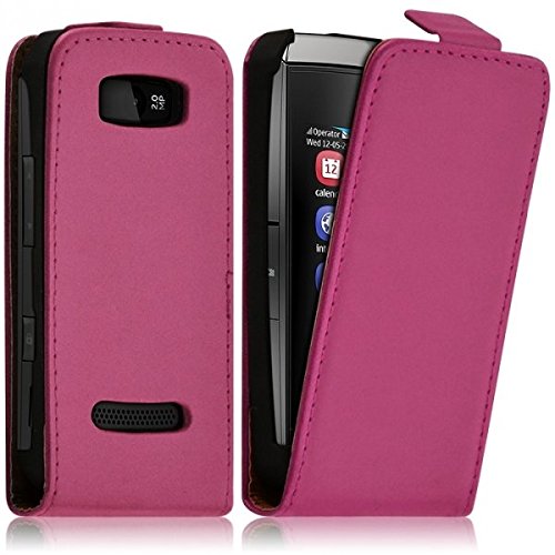 Seluxion - Housse Coque Etui pour Nokia Asha 306 Couleur Rose Fushia