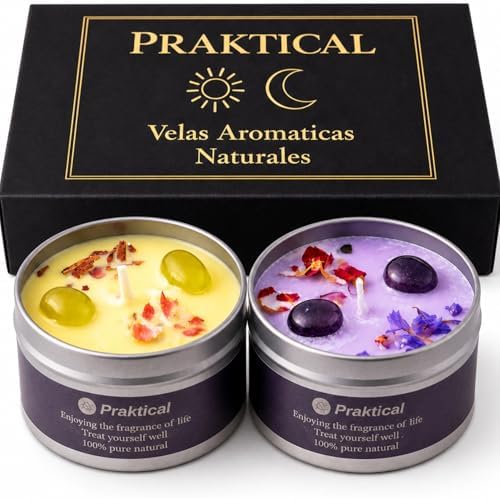 Pack de 2 Velas Aromáticas de Soja Natural