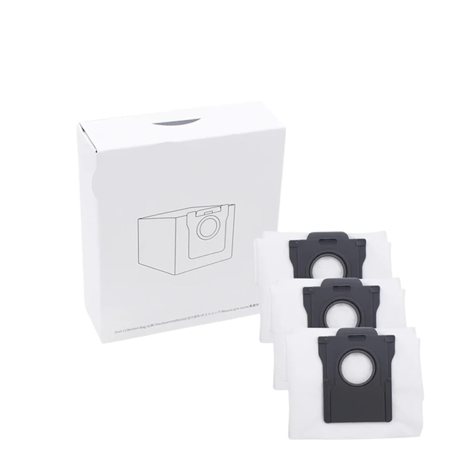 EEZII Heat Robot Vacuum Dust Bag Replacement Bags Accessories，compatible For Dreame，X40 Ultra / L40 Ultra / X50 Ultra / L10s Pro Ultra
