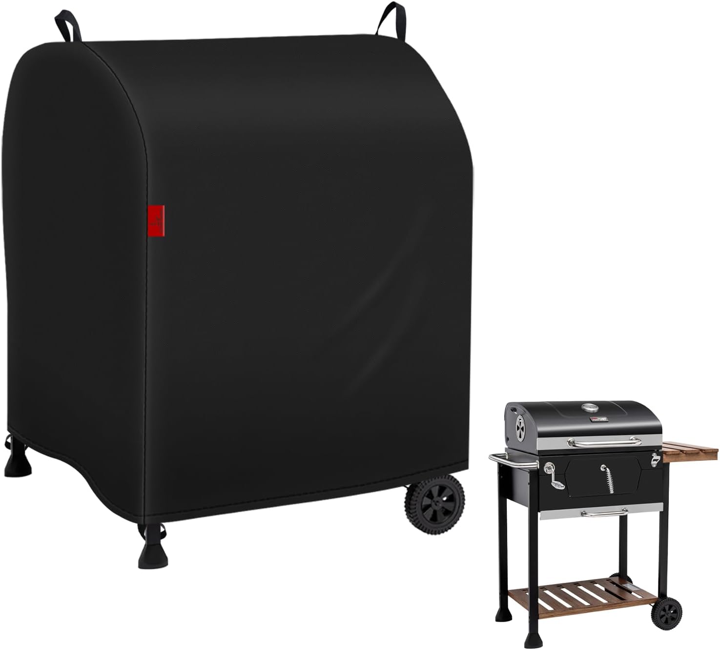 Outdoor Grill Cover Fits Royal Gourmet CD1824M Charcoal Grill, Waterproof 600D Heavy Duty Barrel Grill Cover, Fade Resistant & Rip-Proof BBQ Grill Covers for CD Series.