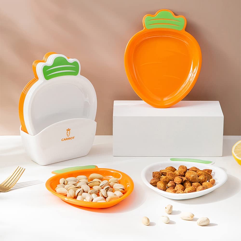 Ciotoline da Snack Otto piastra di snack di carote con piastra di snack da ristorante di base for la casa snack di frutta snack snack caramelle for frutta secca piatto residuo Piatti Snack Ceramica