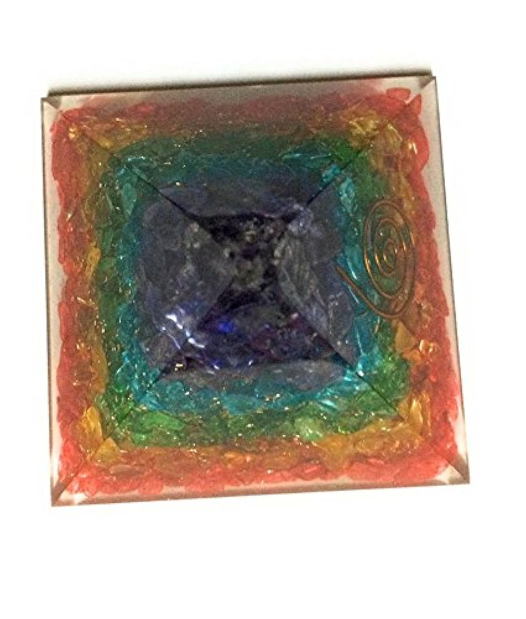 Seven Chakra Pyramid Healing Stone Set