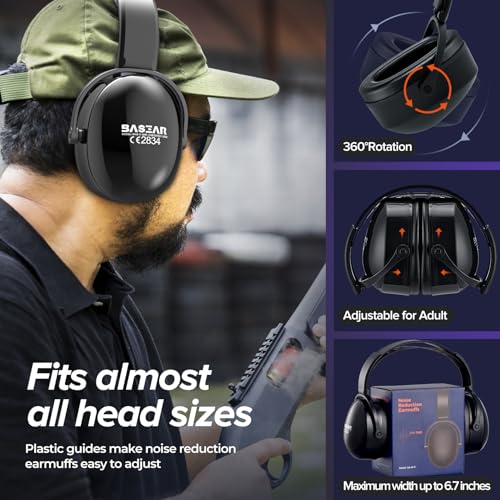 Onhear Ear Protection Headphones for Adults Kids, Noise Cancelling Headphones for Autism, Adjustable Noise Cancelling Ear Muffs, Earmuffs Hearing Protection, Effective Ear Muffs for Noise Reduction - Image 4