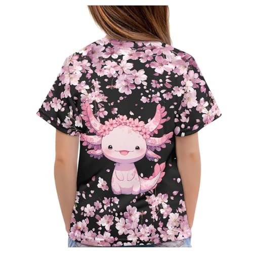 Image of JEOCODY Boys Girls Graphic Tees Funny 3D Printed Short Sleeve T-Shirts 3-16T