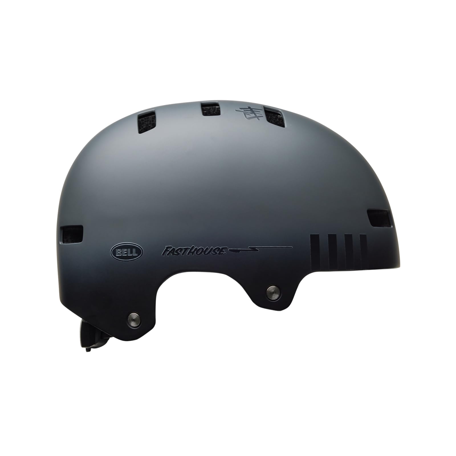 Bell Local BMX Dirt Fahrrad Helm Fasthouse matt grau 2025: Größe: L (59-61,5cm)