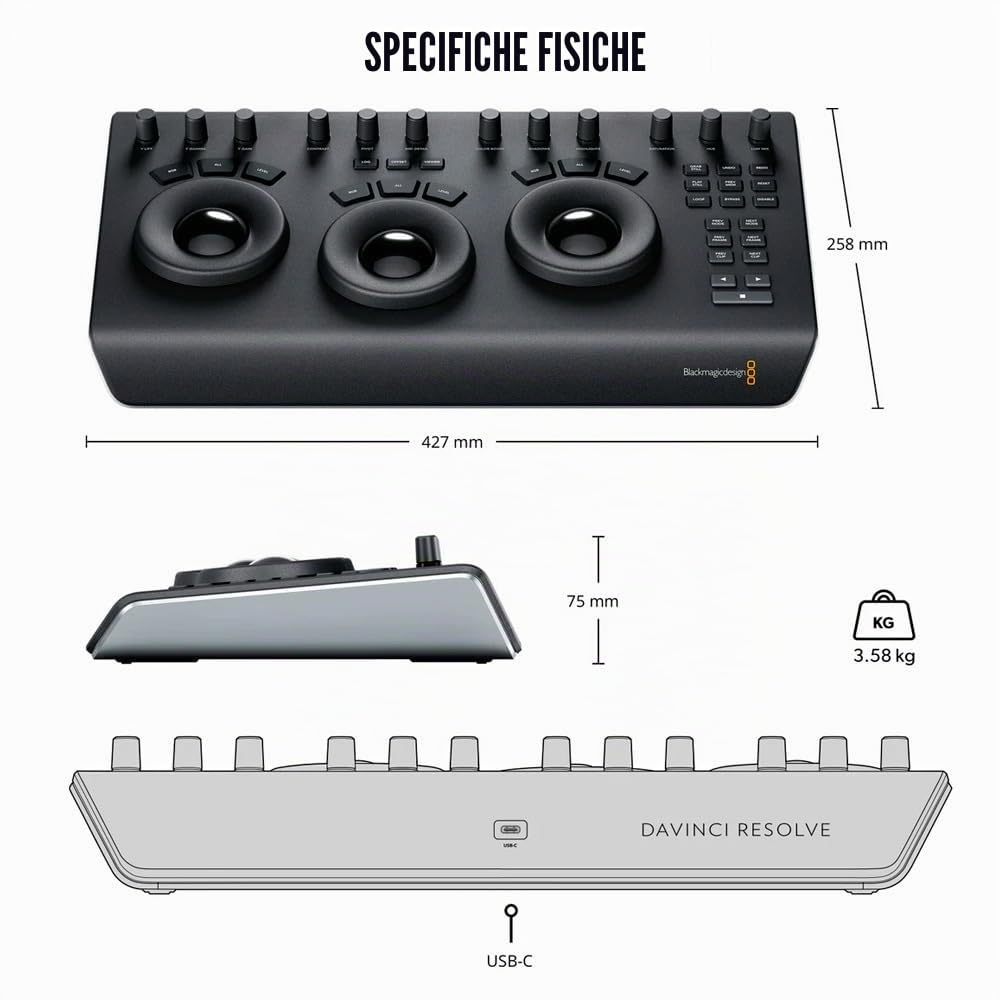 Blackmagic Design DaVinci Resolve Micro Panel + Software Key (BM-DV/RES/BBPNLMIC-LIC)