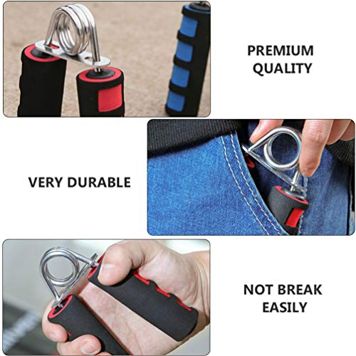 4 peças de aperto de mão BESPORTBLE, fortalecedor de aperto de dedo de mola expansor de aperto manua