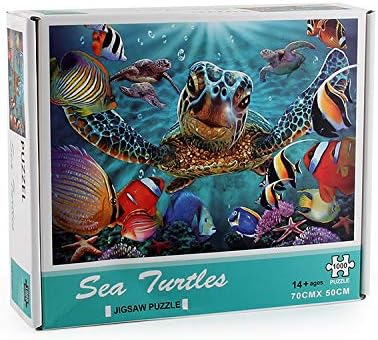 Davin Sea Fish Turtle 1000 Piece Jigsaw Puzzles for Adult, Sea World Jigsaw Puzzle 1000 Pieces, Marine Bubbles Jigsaw Puzzle 1000 Pieces Adult Kid Animal Sea World Jigsaw Puzzle Puzzle Toy & Game… 6 51w5p002kQL. AC