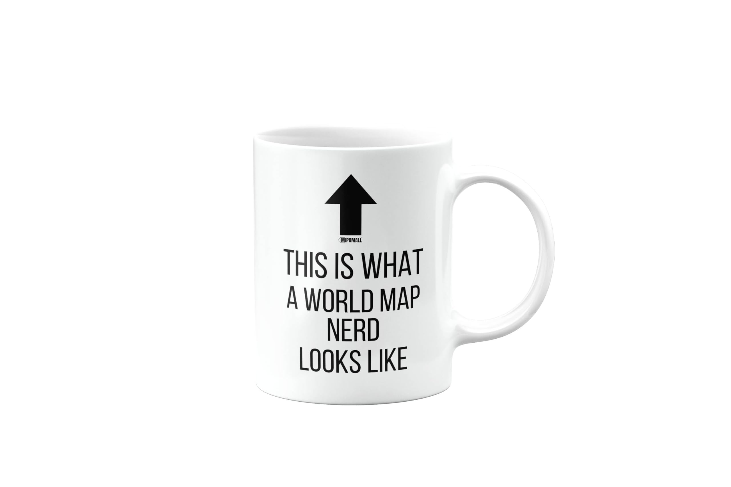 Funny Mug for World Map Nerd, Joke, Silly, Happy Birthday Gifts for Men or Women, Secret Santa, Presents for Christmas, Cup, This is What a Nerd Looks Like, mm-CA_343b_156