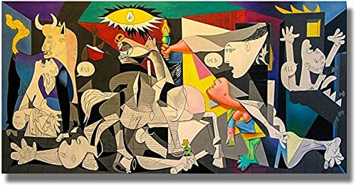 Célèbre Guernica par Picasso Reproductions De Peinture sur Toile Affiches et Impressions Mur Art Photos pour Salon Tableau Decoration Murale sans Cadre Cover