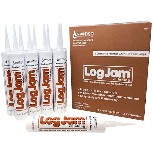 Sashco Log Jam Acrylic Latex Chinking Caulk Pack de 10 miniatura 2