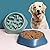 Slow Feeder Dog Bowls Food Stop Bloat Anti Gulping Healthy Eating Interactive Non Slip Dog Slow Feeder Pet Bowl Slow Eating for Small Medium Size Dogs