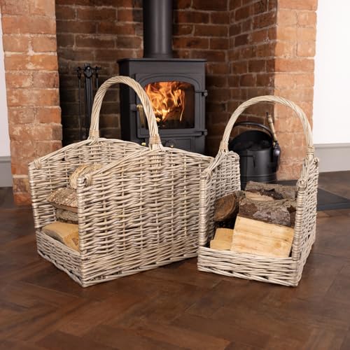 Charles Bentley Wicker Log Basket Set