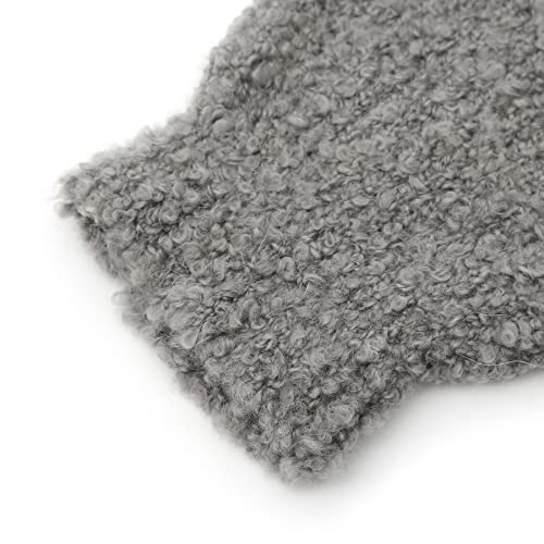 UNDERCONTROL Fall Winter Boucle Wool Mixed Soft Long Knitted Warm Fluffy Warmer Long Boots Footless Loose High Socks Korea4