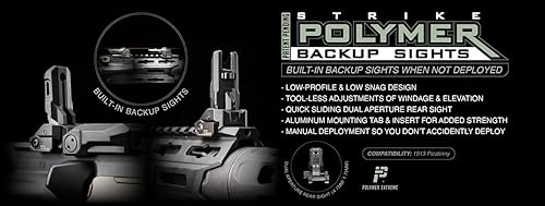 Miras de respaldo de polímero Strike