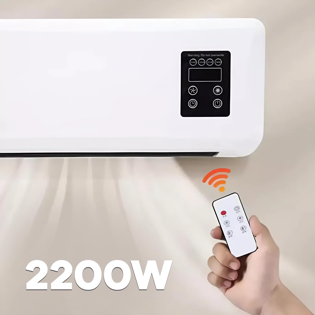 MEDIA WAVE store Termoventilatore a parete TCM55T Termobagno + telecomando