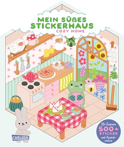 Mein süßes Stickerhaus: Cozy Home: 3D-Szenen, 500+ Sticker und kuschelige...
