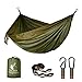 Fieleer Ultraleicht Reise Camping Hängematte Outdoor Hammock | Mit Premium Karabinern&2,5cm Breiten Schwerlastgurten mit 6 Schlingen | 275x140cm, 300kg Traglast, Fallschirm Nylon | Für Draußen Drinnen