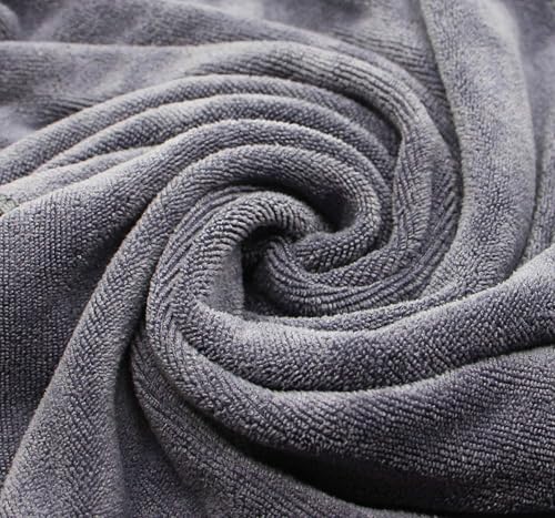 HIDMD Microfibre Sports Towels Gym Towels Workout Sweat for Gym Fitness,Yoga, Camping Fast Drying Absorbent 3Pack 40cm X80cm Gray+Blue+Lake blue - Image 6
