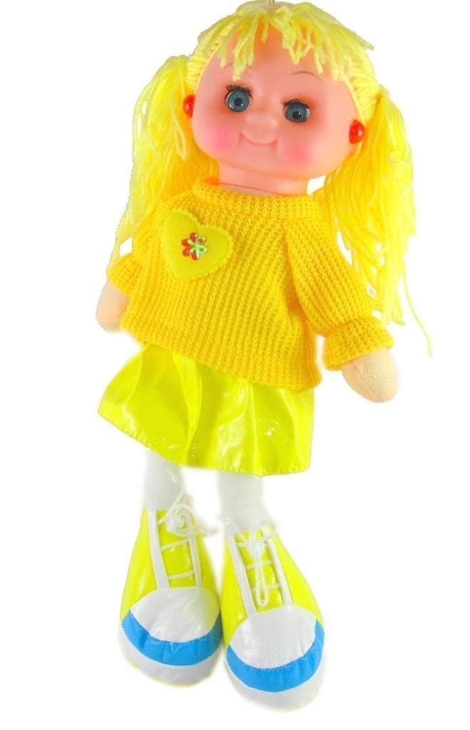 VGRASSP Beautiful Fluffy Smiling Wool Doll Toy for Girls with Lights and Music - Soft and Cute - 36 cms - Color As Per Stock - Image 5 thumbnail
