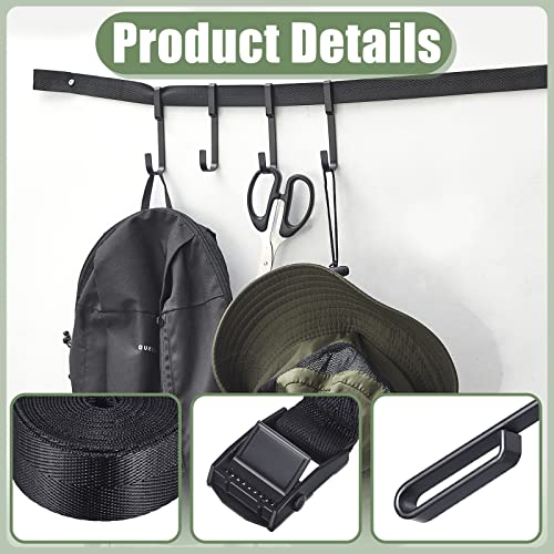 Fabbay 16 Pcs Treestands Multi Hook Accessory Holder Treestand Gear Hanger Attachment Treestand Gear Hooks Hang Gear Holder For Tree Stand Hunting Equipment On Trees With 4 Non Slip Straps #TOP3