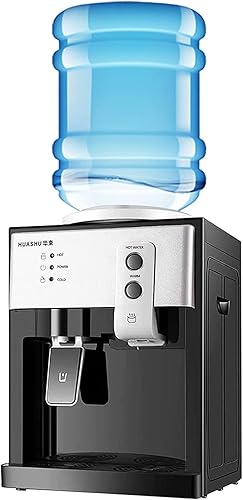 Dispensador de enfriador de agua de carga superior – Dispensador eléctrico de escritorio caliente y frío, 3 ajustes de temperatura agua hirviendo,