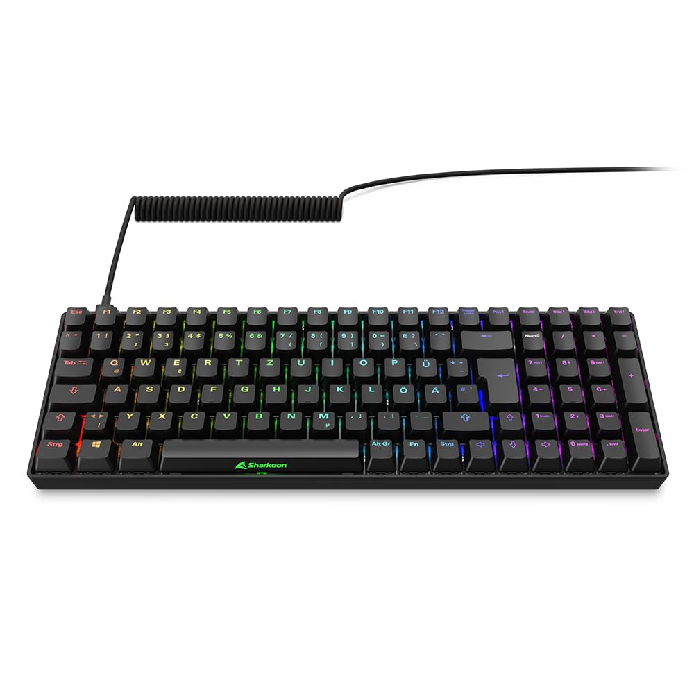 Sharkoon SGK50 S2 Nero, RGB, Gateron Giallo