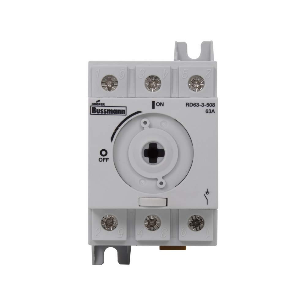 Cooper Bussmann agx-3/16 Fuse RD63 - przełącznik 3-508, 63 A, non-f 3P UL508