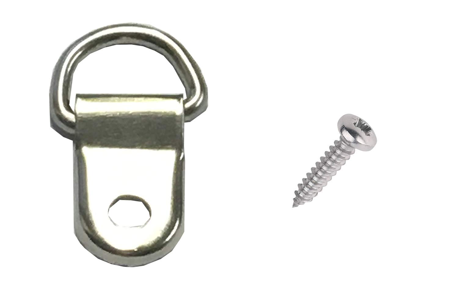 Picturehangingdirect.co.uk 100 Pcs Single D Ring Picture Framing Frame Picture Hanging D-Rings