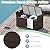 RELAX4LIFE Wicker Outdoor Storage Bench - 68 Gallon Rattan Deck Box w/Side Handles & Soft Cushion for Pillows, Garden Tools, Pool Accessories, Sports Equipment, Patio Bench with Storage for Porch