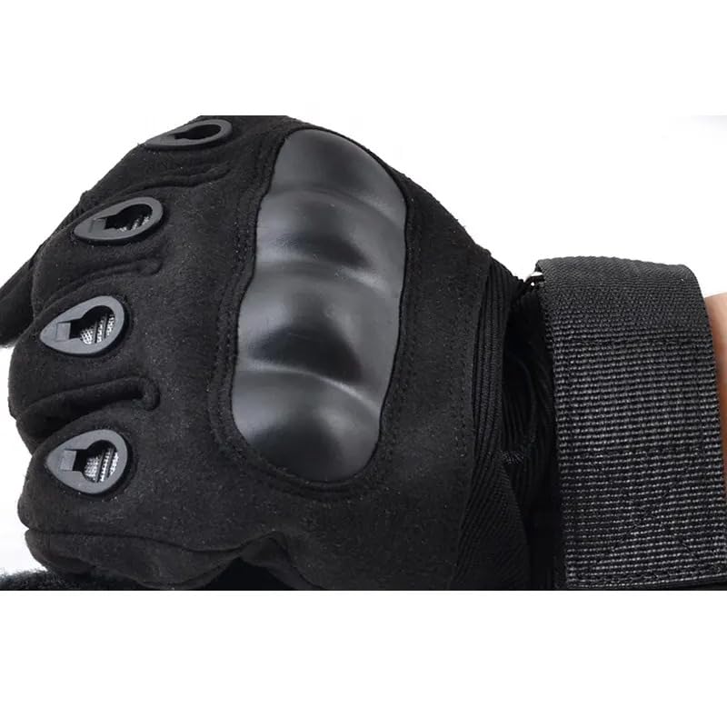 Image of ketmart tmart Nylon Tactical Half Finger Gloves for Sports, Hard Knuckle,Hiking,Cyclling,Travelling,Camping,Outdoor,Boxing, Motorcycle Riding, Arm Shooting Gym Gloves. (L)